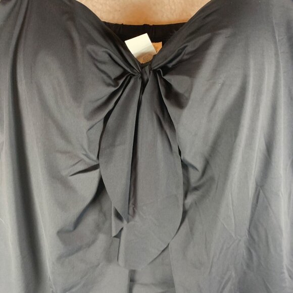 Ralph Lauren Women's‎ Black Flyaway Bandeau One Piece Swimsuit Plus Size 18W NWT - Picture 2 of 11